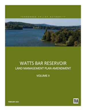 Watts Bar RLMP Amendment Draft