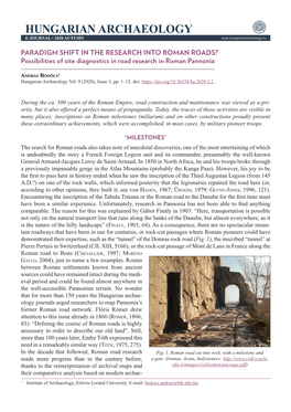 Hungarian Archaeology E-Journal • 2020 Autumn