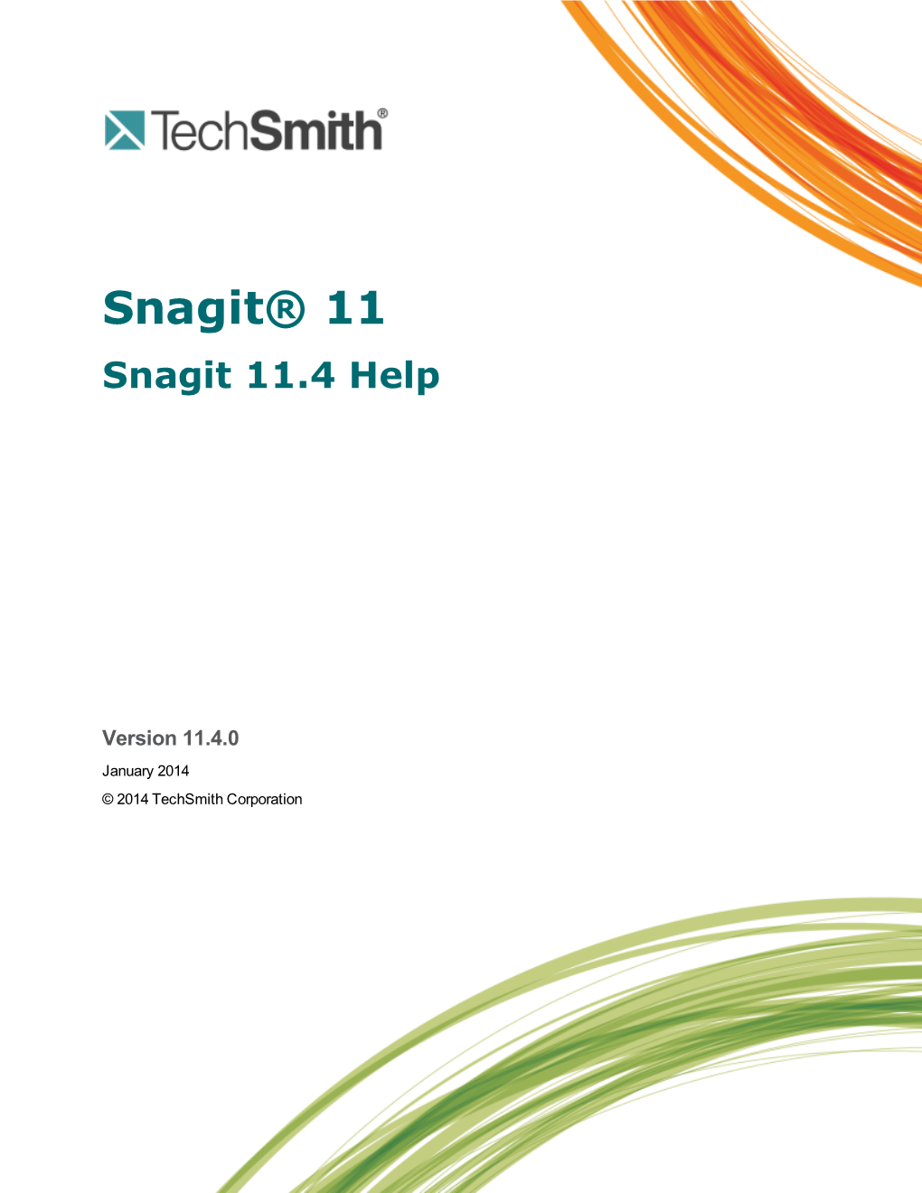 Snagit 11.4 Help