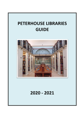 Peterhouse Libraries Guide 2020