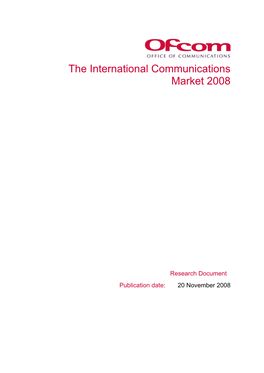 The International Communications Market 2008