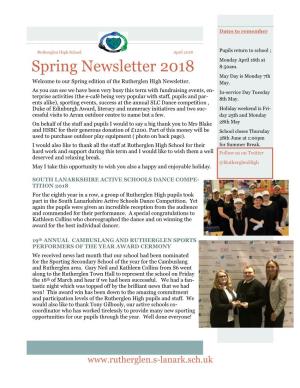 Spring Newsletter 2018 8:50Am