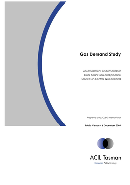 ACIL Tasman Report