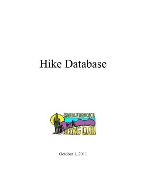 Hike Database