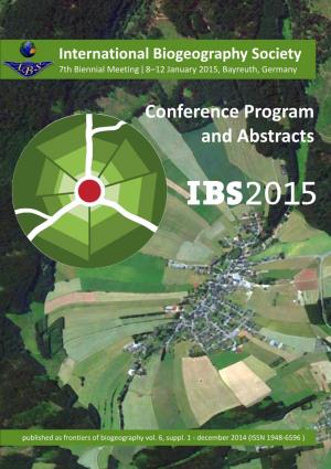 Conference Program and Abstracts