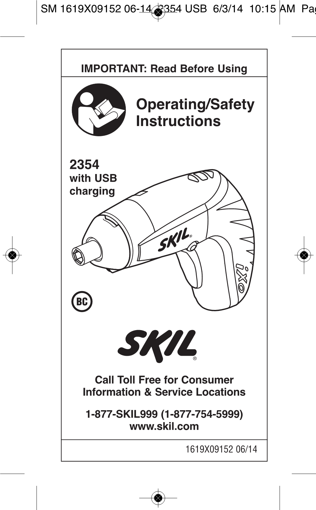 Operating/Safety Instructions