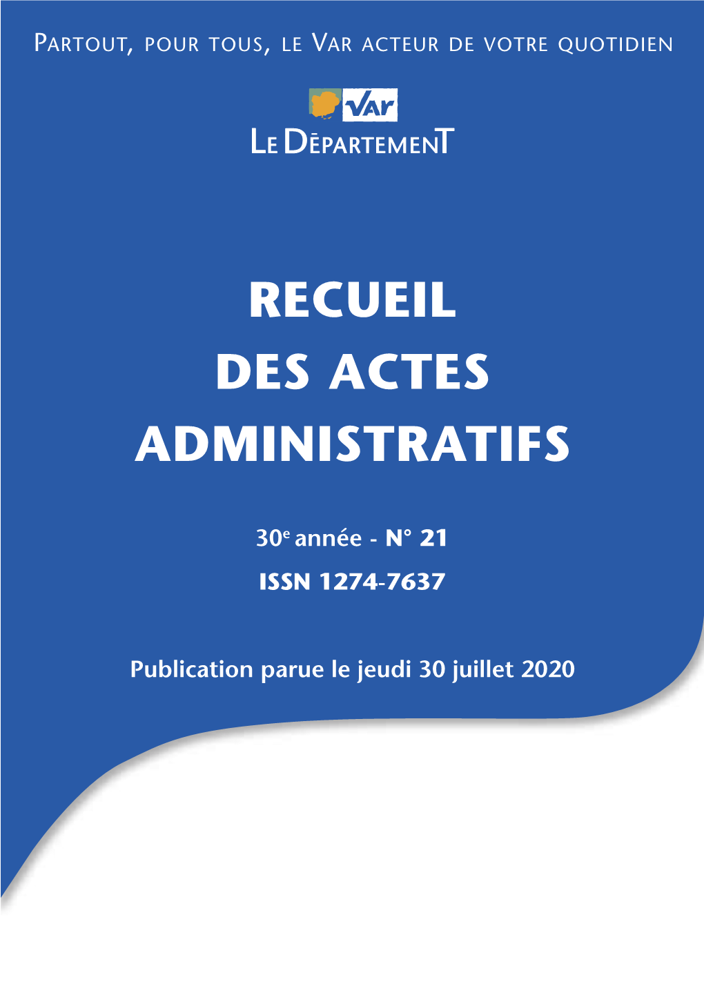 Recueil Des Actes Administratifs