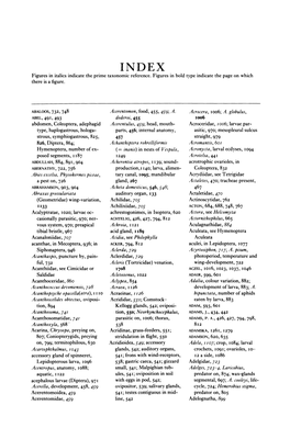 Figures in Italics Indicate the Prime Taxonomic Reference. Figures in Bold Type Indicate the Page on Which There Is a Figure. AB