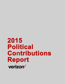 Verizon Political Contributions Report 2015 Year End.Pdf