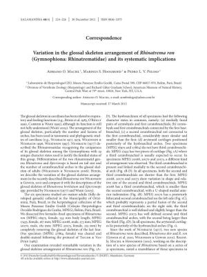 Gymnophiona: Rhinatrematidae) and Its Systematic Implications