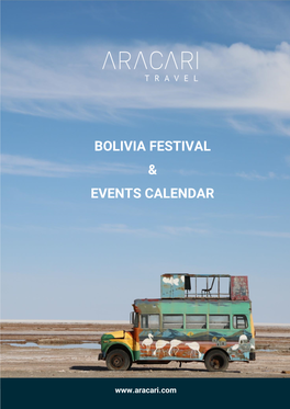Bolivia Festival & Events Calendar