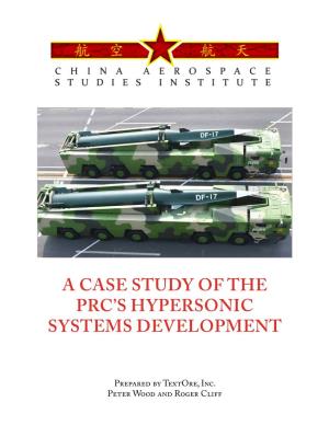 A Case Study of the Prc's Hypersonic Systems