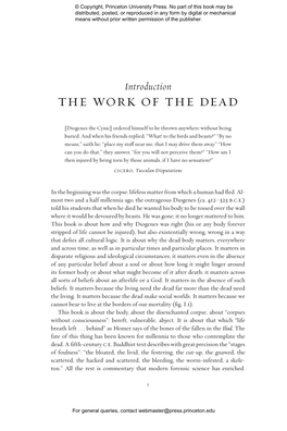The Work of the Dead: a Cultural History Of