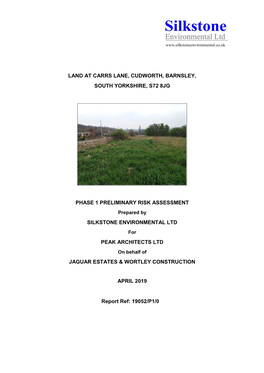 Land at Carrs Lane, Cudworth, Barnsley, South Yorkshire, S72 8Jg