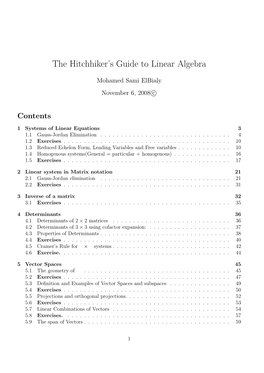 The Hitchhiker's Guide to Linear Algebra, Elbialy, 2008