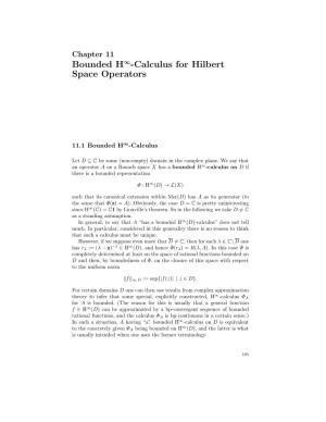 Bounded H∞-Calculus for Hilbert Space Operators (Extended)