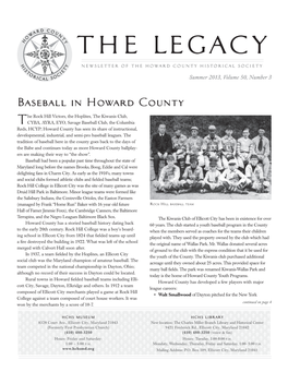 Baseball in Howard County