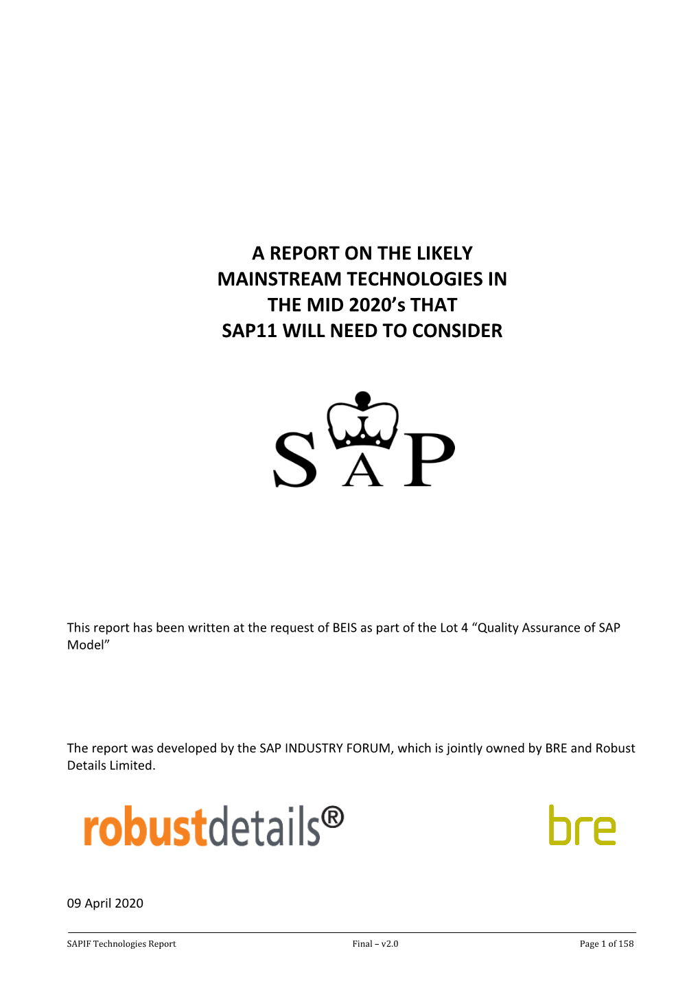 SAP 11 Technologies Report