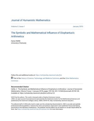 The Symbolic and Mathematical Influence of Diophantus's Arithmetica