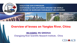 Overview of Levees on Yangtze River, China