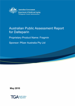 Australian Public Assessment Report for Dalteparin