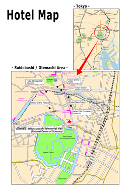 Hotel Map MEJIRO UGUISUDAN TAKADANOBABA Asakusa UENO