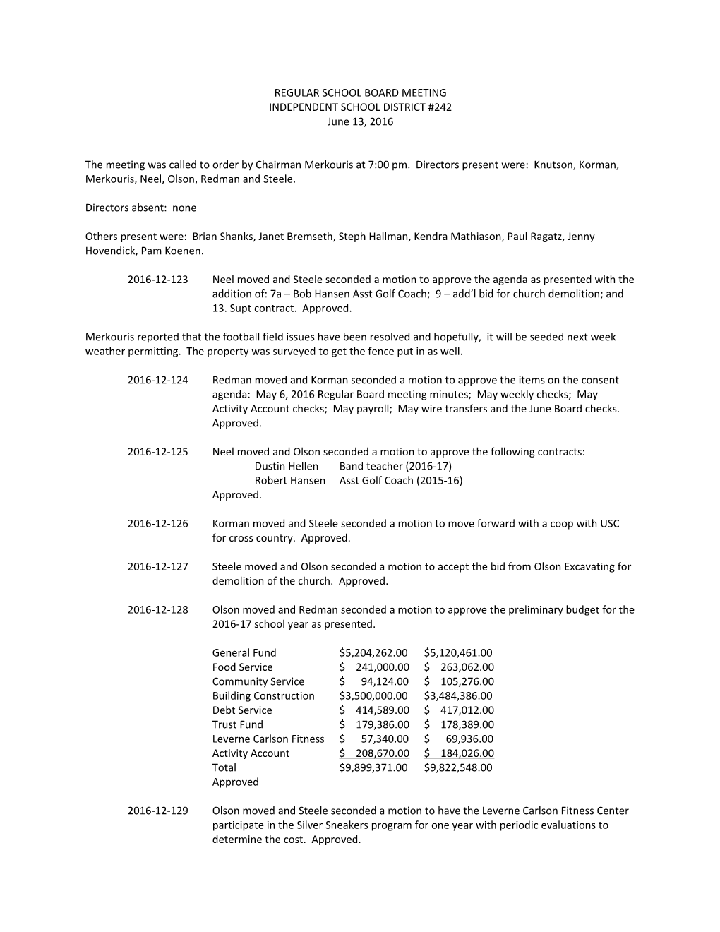 Regular School Board Meeting s10