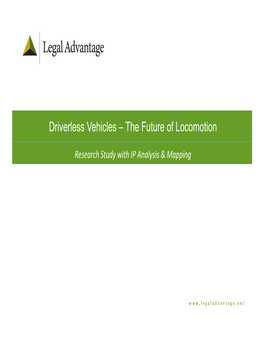 Driverless Vehicles-The Future of Locomotion, Feb