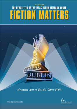 The Newsletter of the Impac Dublin Literary Award