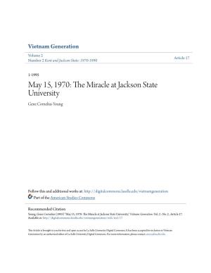 The Miracle at Jackson State University