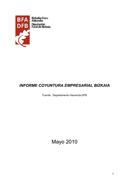 Informe Coyuntura Empresarial Bizkaia