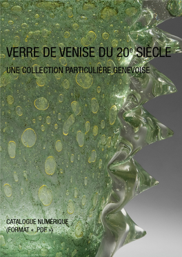 VERRE DE VENISE DU 20E SIÈCLE