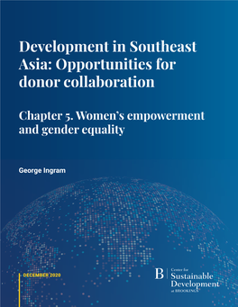 Development in Southeast Asia: Opportunities for Donor Collaboration