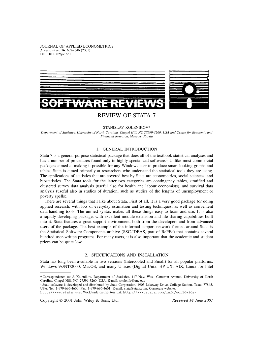 Review of Stata 7