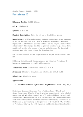 Proteinase K