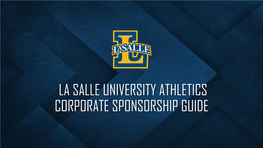 2018 La Salle University Athletics Corporate Sponsors