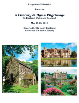 A Literary & Hymn Pilgrimage