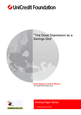 "The Great Depression As a Savings Glut”