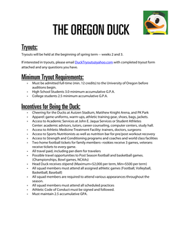 The Oregon Duck