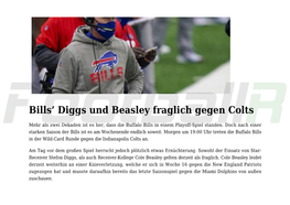 Diggs Und Beasley Fraglich Gegen Colts,Cowboys QB Prescott