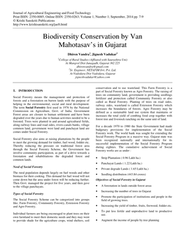 Biodiversity Conservation by Van Mahotasav's in Gujarat