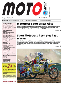Motocross-Sport Erster Güte Sport Motocross À Son Plus Haut Niveau