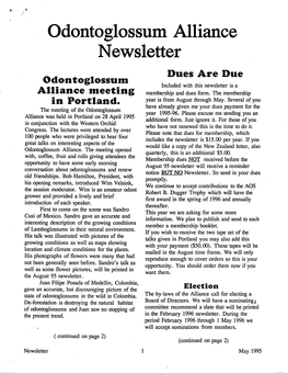May 1995 Newsletter