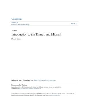 Introduction to the Talmud and Midrash David J