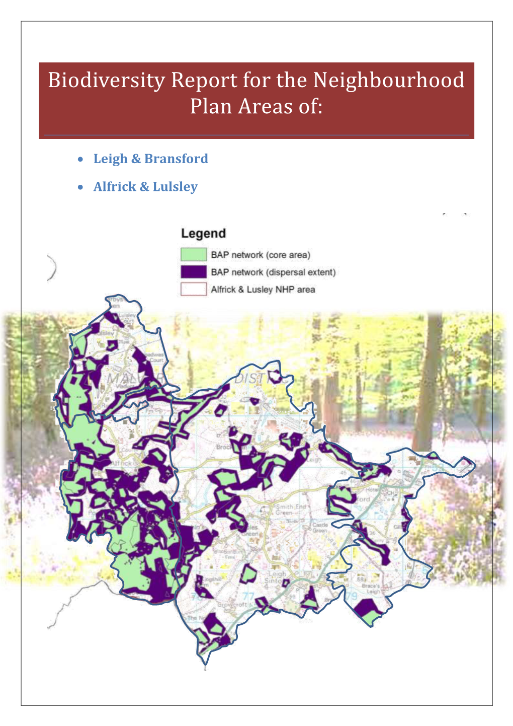 Biodiversity Report for the Neighbourhood Plan Areas Of
