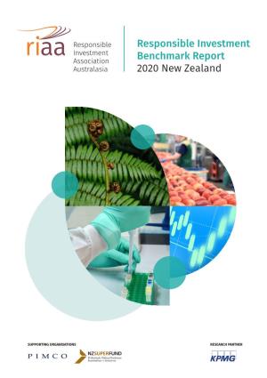 Responsible Investment Benchmark Report 2020 New Zealand