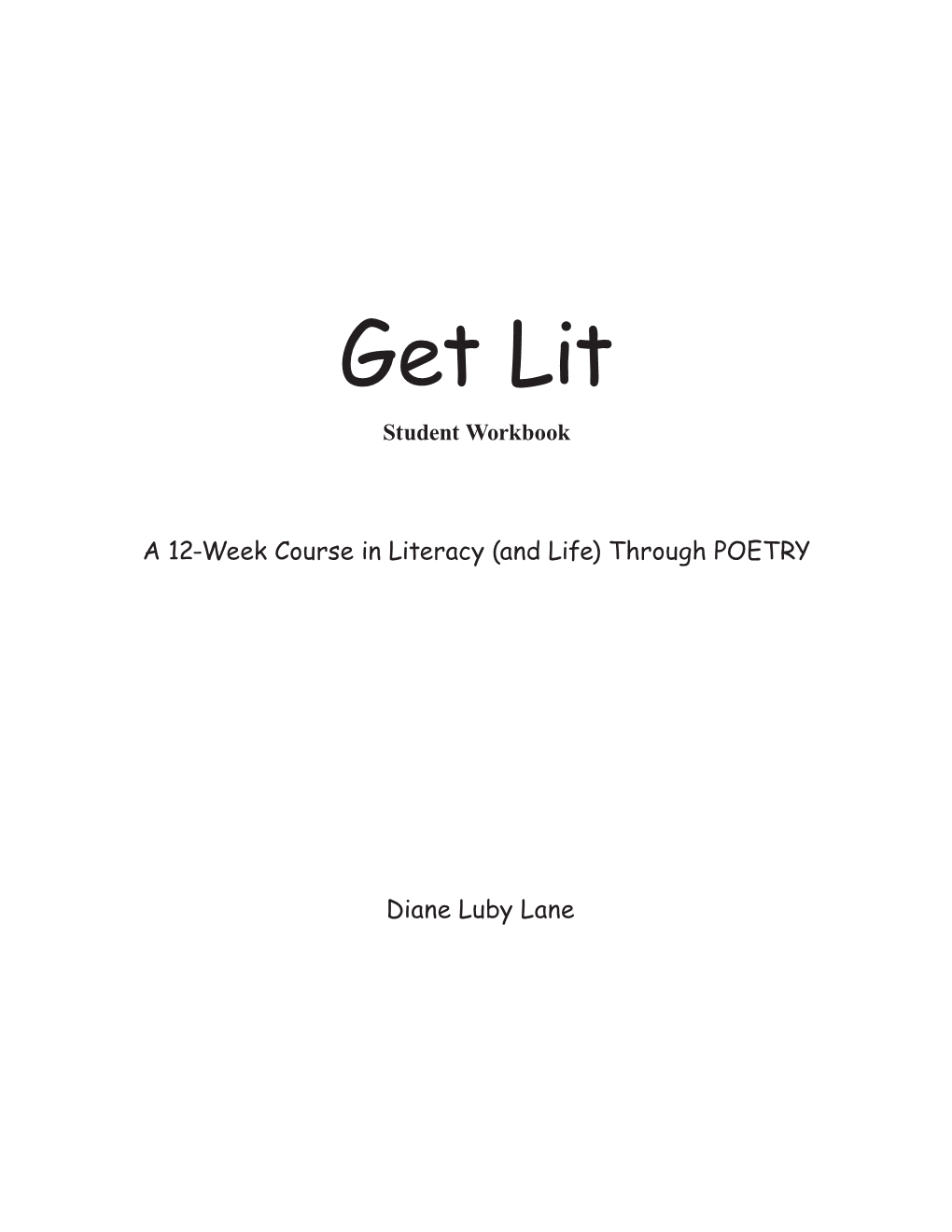 Get Lit Student Workbook