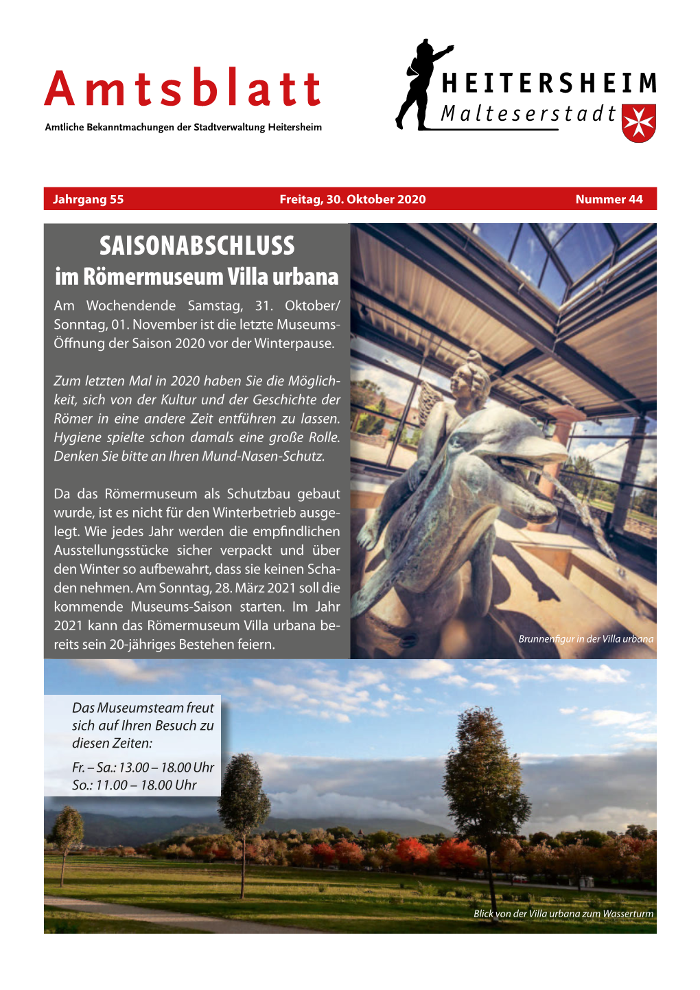 Amtsblatt Nr. 44 Vom 30.10.2020