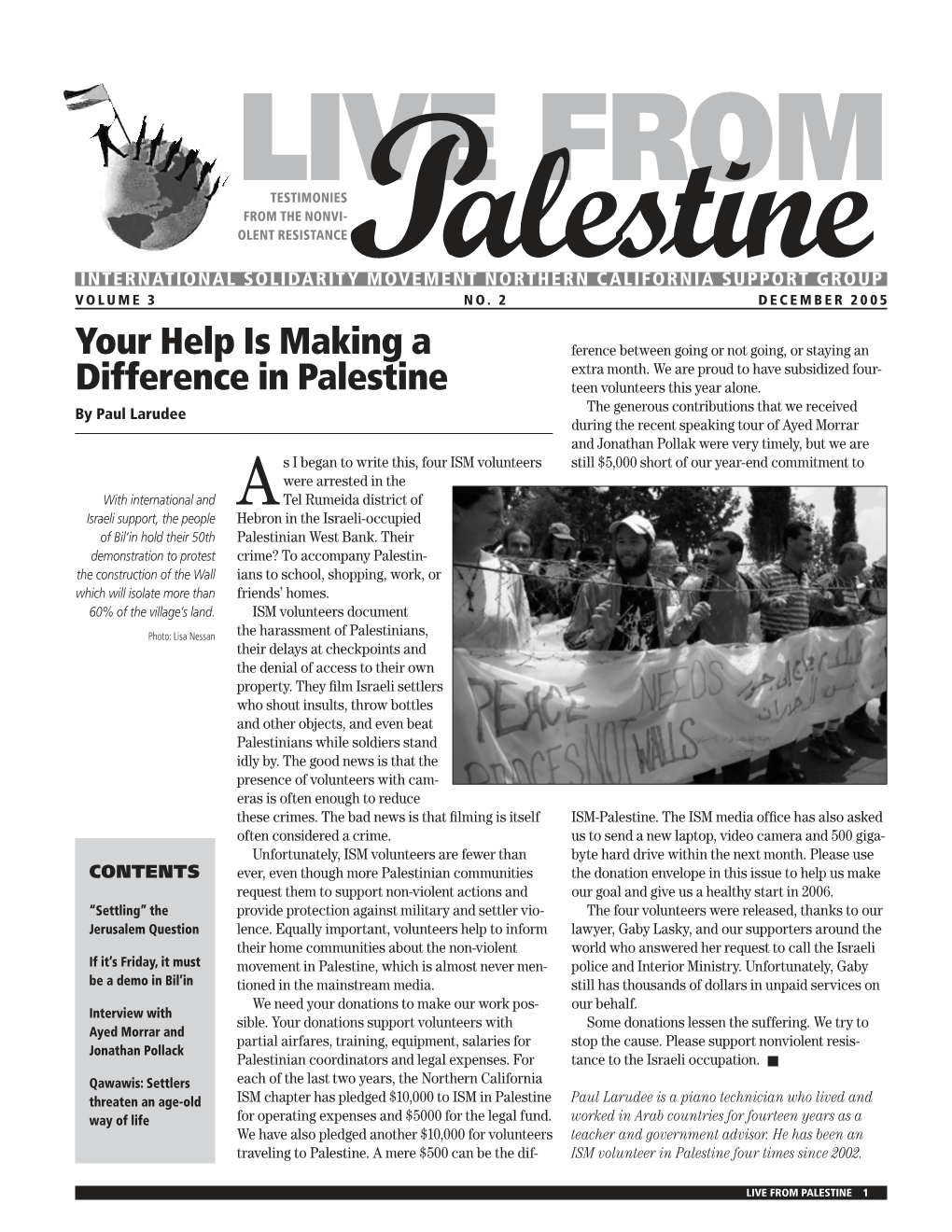 Your Help Is Making a Difference in Palestine