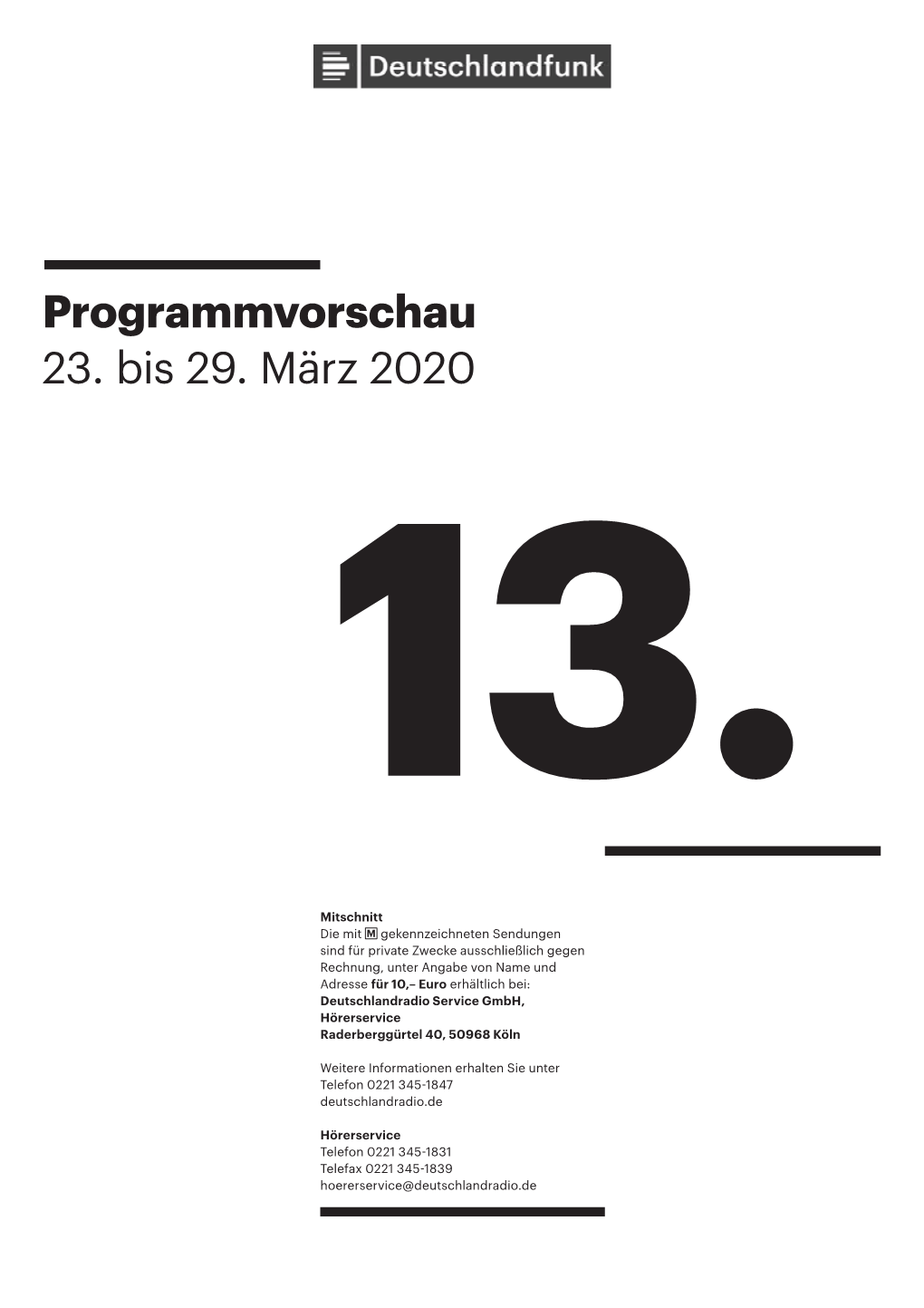 Programmvorschau 23